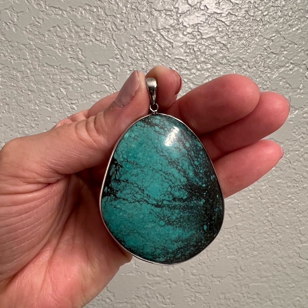Silver and Turquoise Pendant